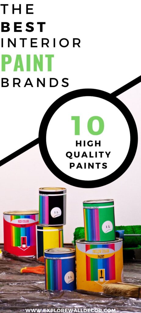 wall paint; text that reads: the best interior paint brands: 10 high quality paints