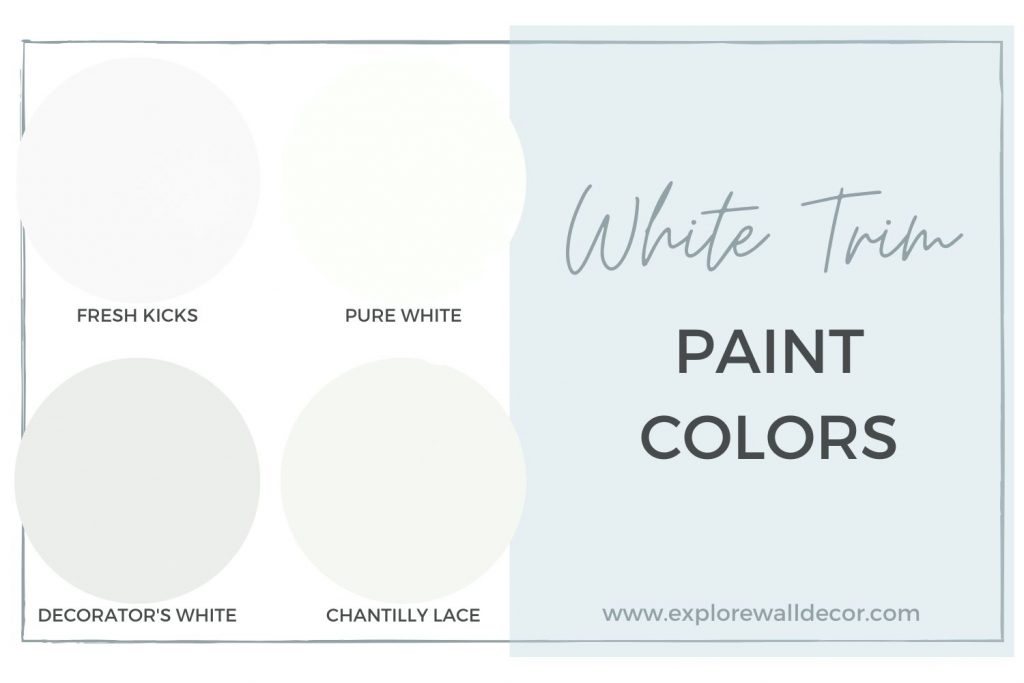 white trim paint color swatches