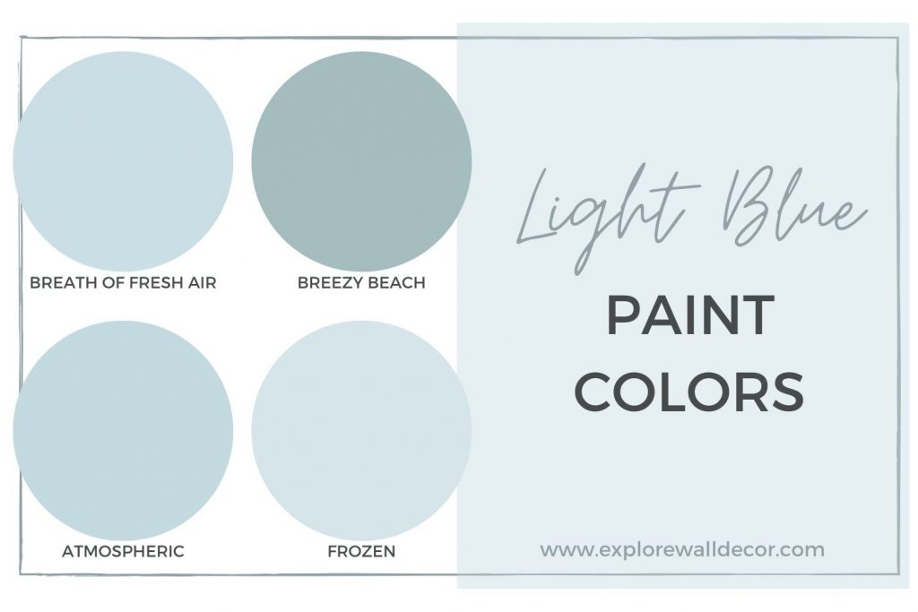 light blue color swatches