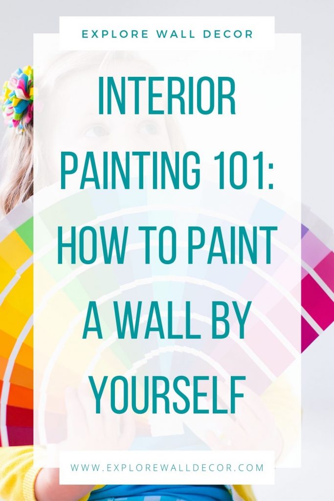 pin this image to share the guide to painting walls for beginners
