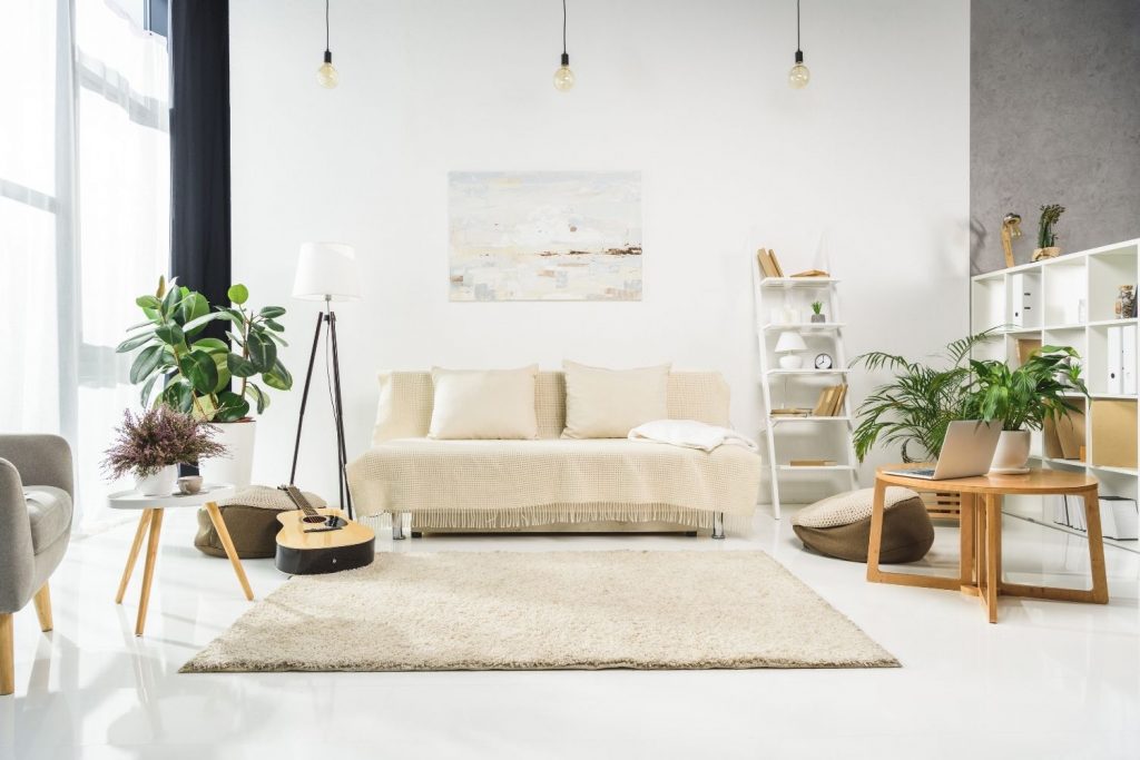 scandinavian inspired living room