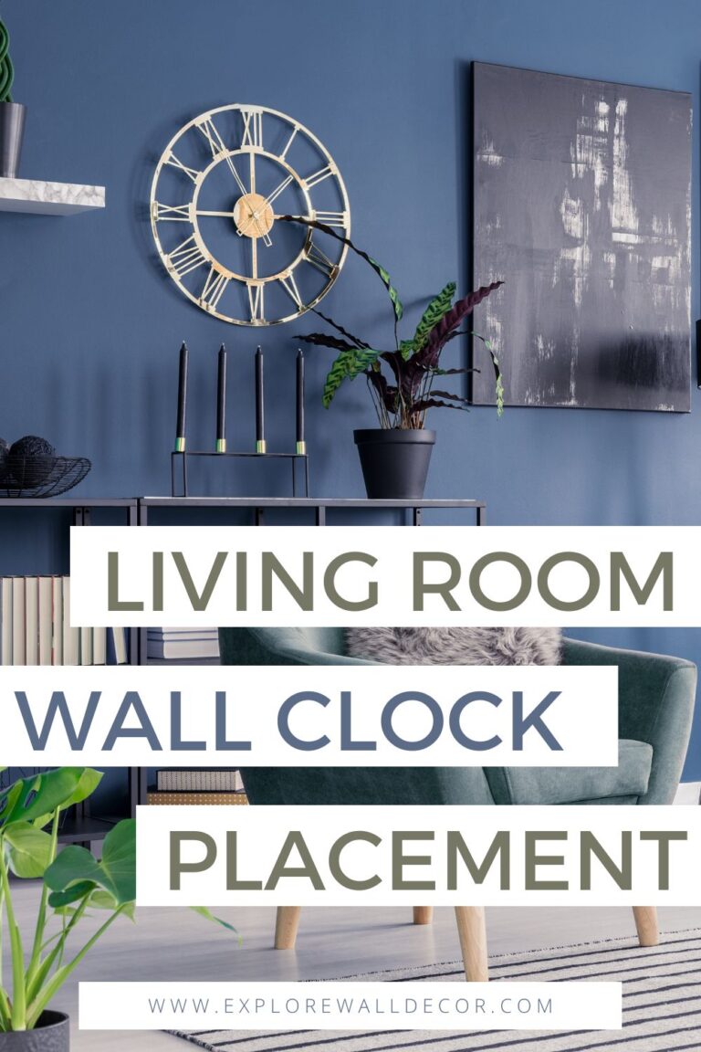 Best Place to Hang a Wall Clock in Your Living Room - Explore Wall Decor