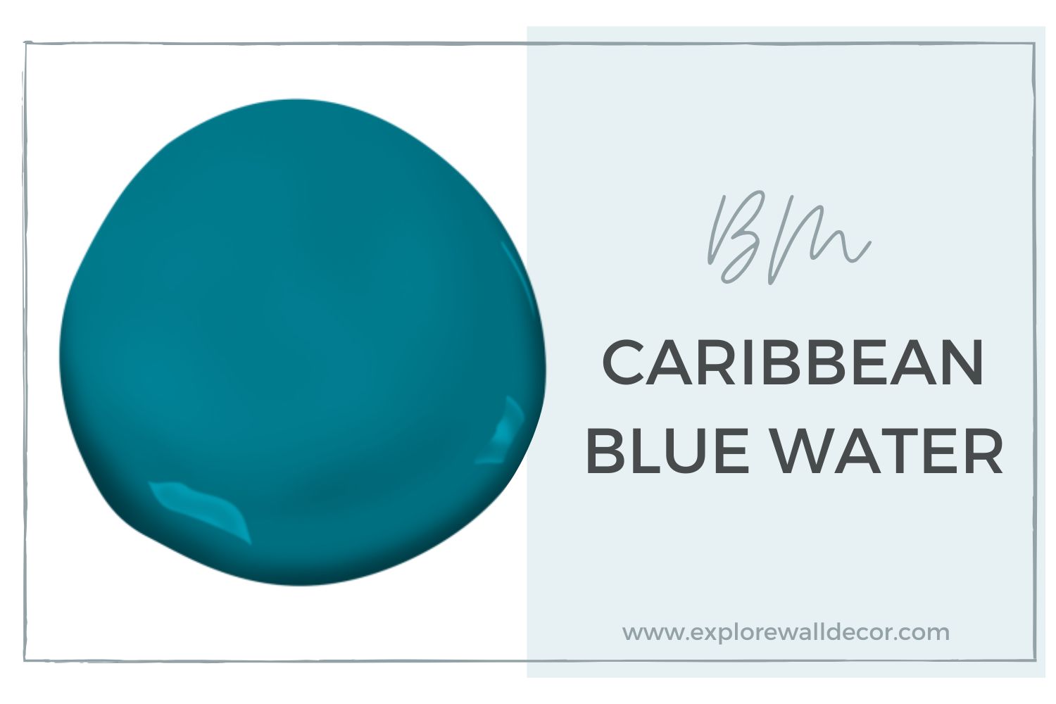 Color Spotlight: Caribbean Blue Water by Benjamin Moore - Explore Wall ...