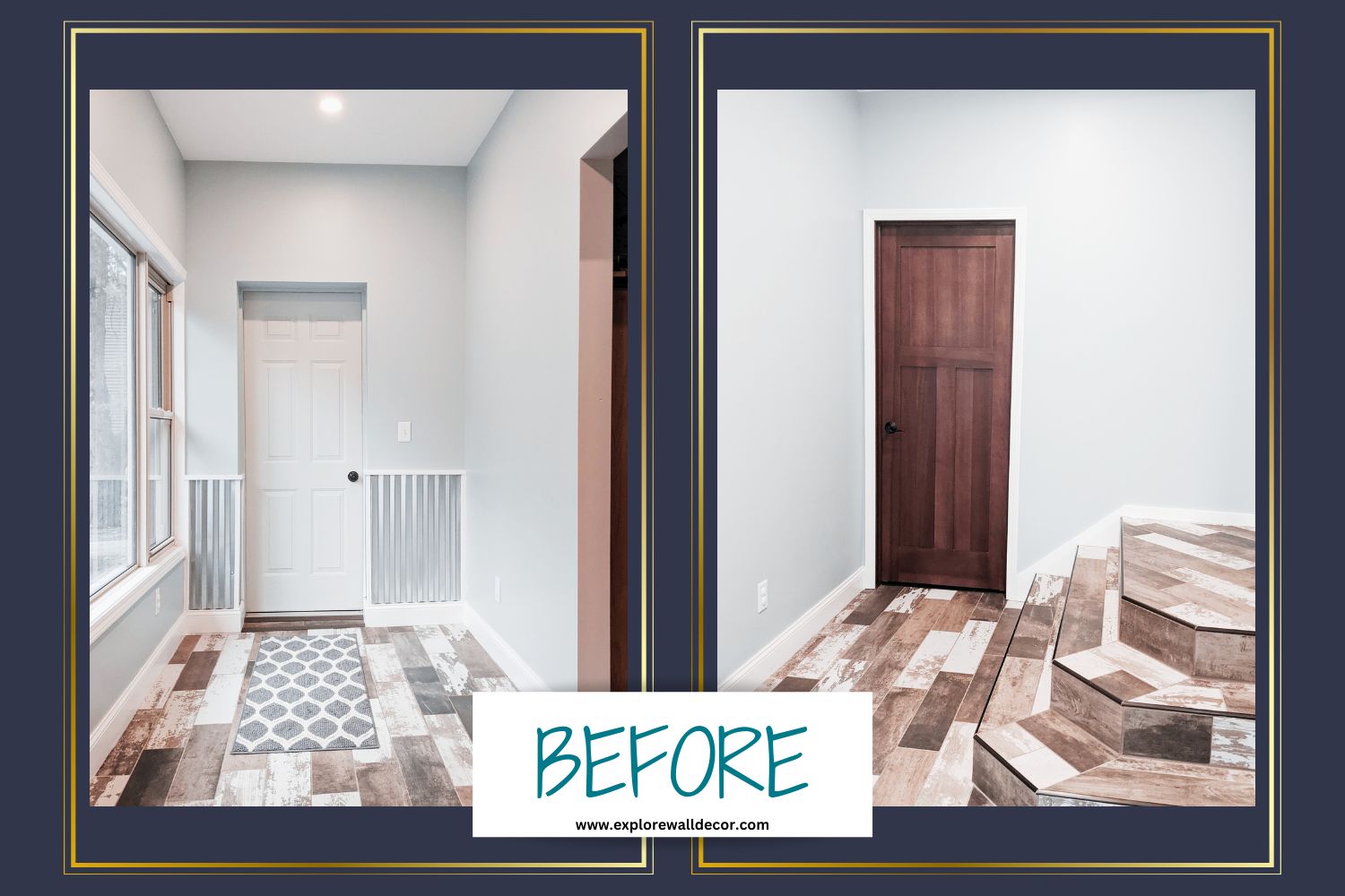 Our Dramatic Board and Batten Entryway Makeover (With Coat Hooks