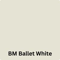 bm ballet white an off-white paint color that would go with brown granite counters