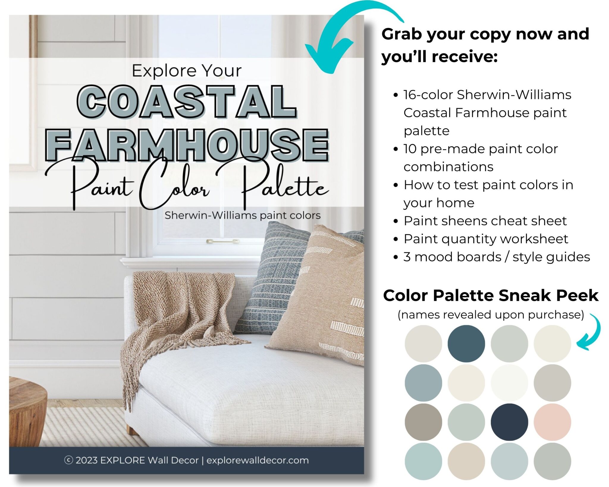 7 Serene Sherwin Williams Coastal Farmhouse Interior Paint Colors