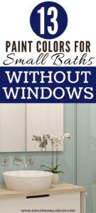 13 of the Best Paint Colors for Small Bathrooms Without Windows ...