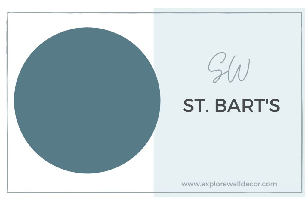 st barts by sherwin williams; a beautiful paint color for the home office