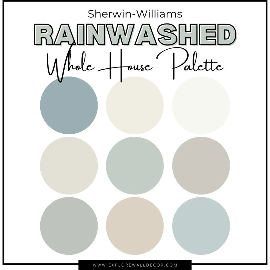 sherwin williams rainwashed whole house palette