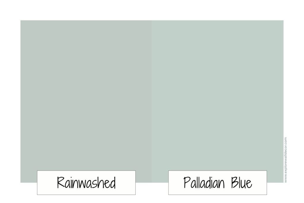 rainwashed vs palladian blue