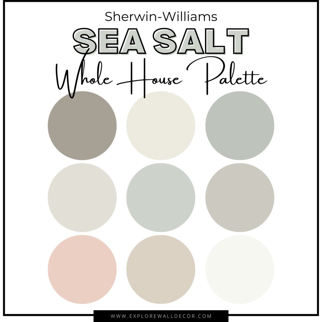  sherwin williams sea salt whole house palette